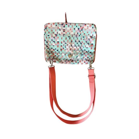 Fossil Keyper Messenger Crossbody Bag Set Multicolor Geometric - Picture 9 of 16